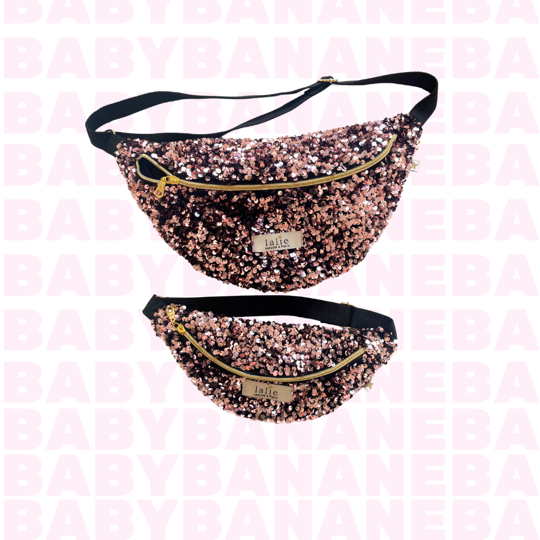 Banane_enfant_sequins_rose_matchy_lalieparis_upcycling