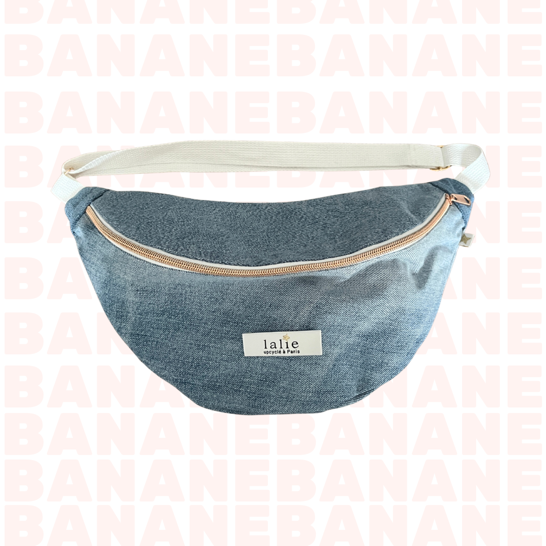 Banane_jean_clair_rayures_face_lalieparis