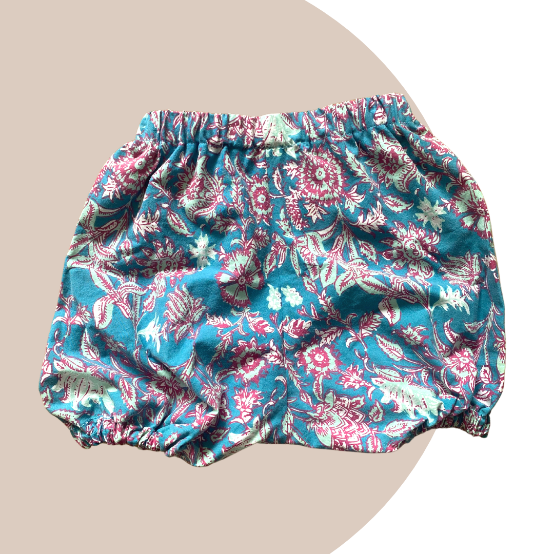 Bloomer fleuri - 6 mois - upcycling - Lalie Paris