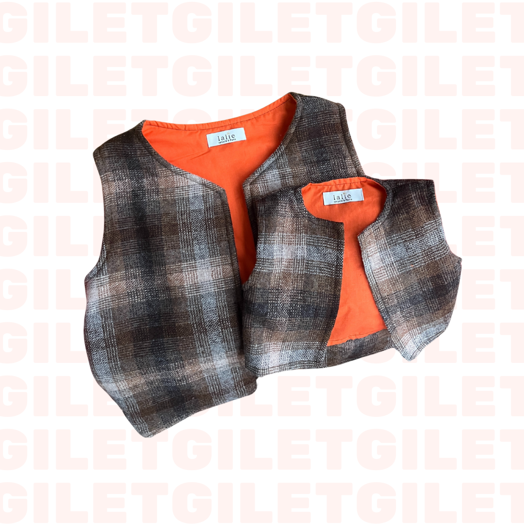 GILET_reversible_tweed_devant_lalieparis_upcycling