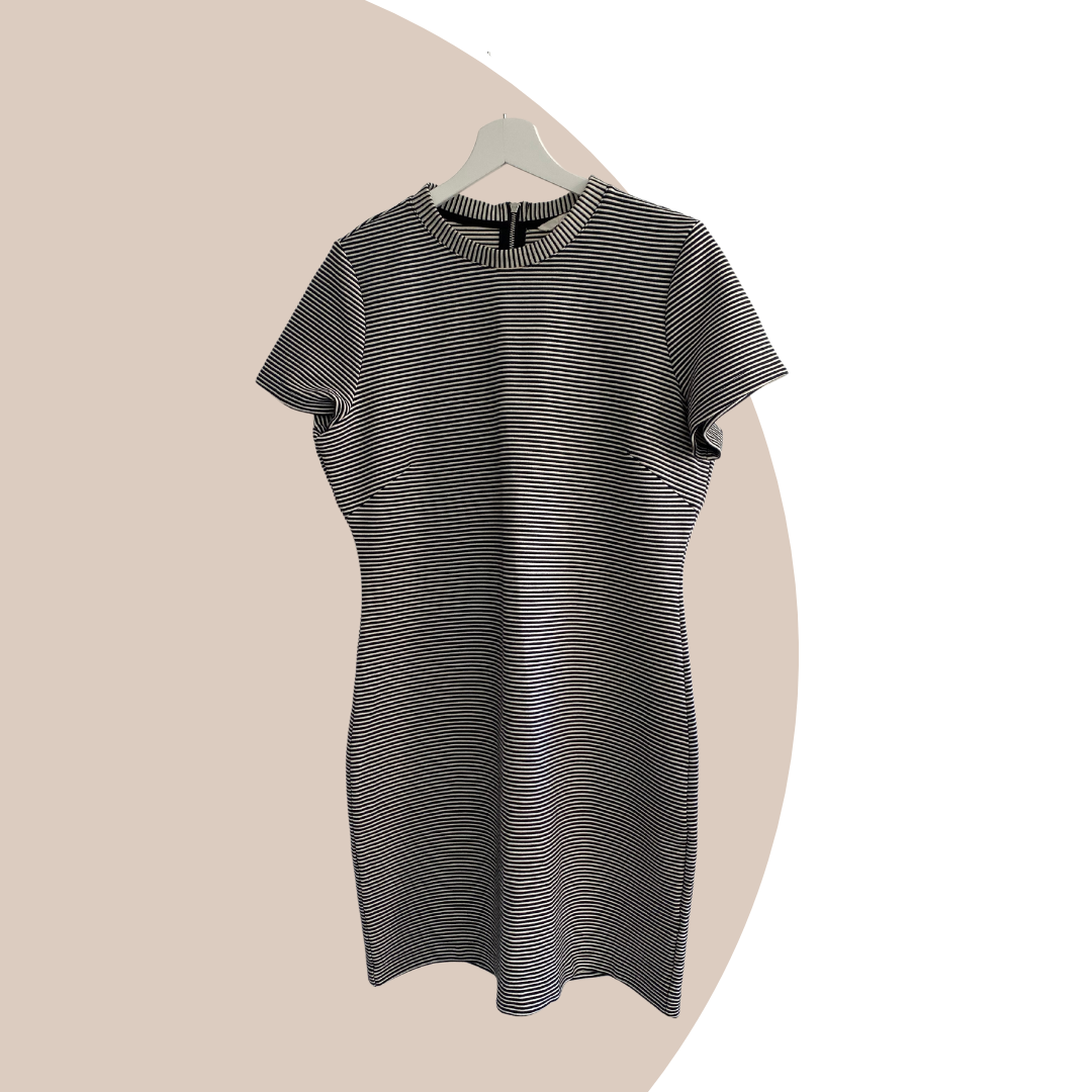 robe-avant upcycling-rayures-lalieparis