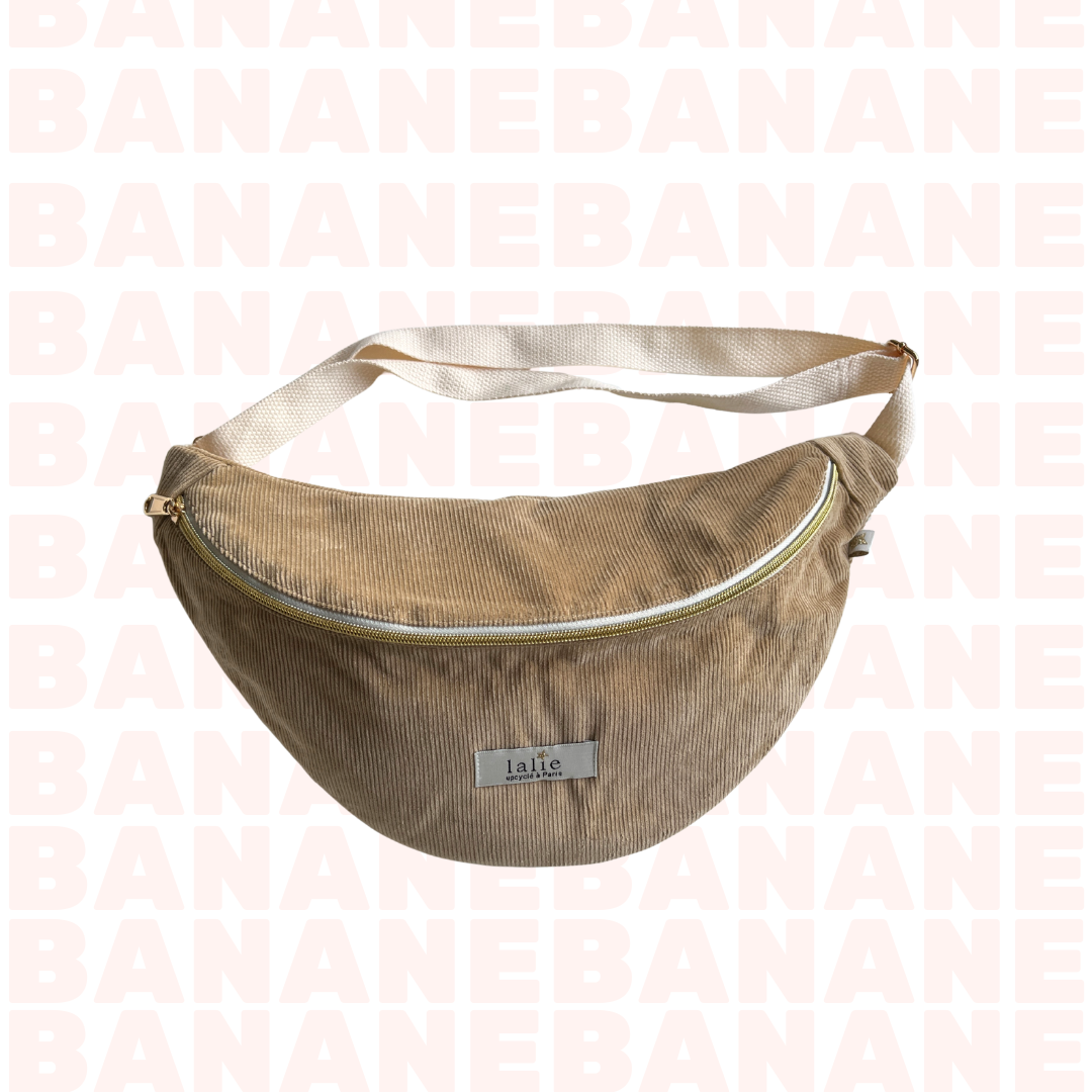 Banane_Velours_cotele_beige_face_lalieparis
