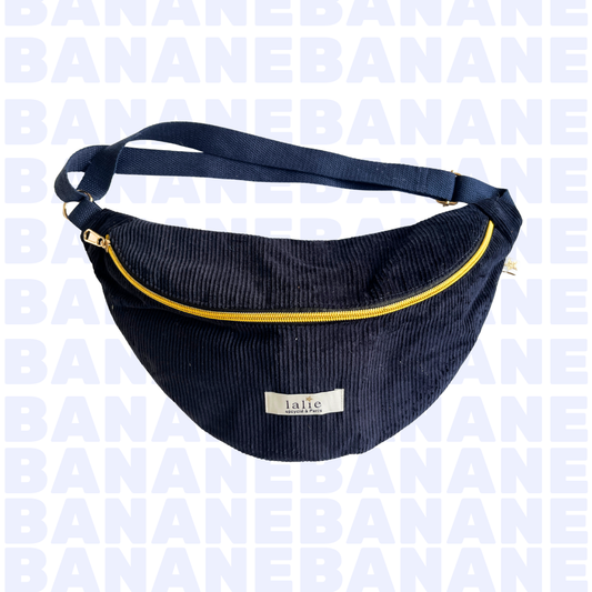 Banane_Velours_cotele_bleu_face_lalieparis