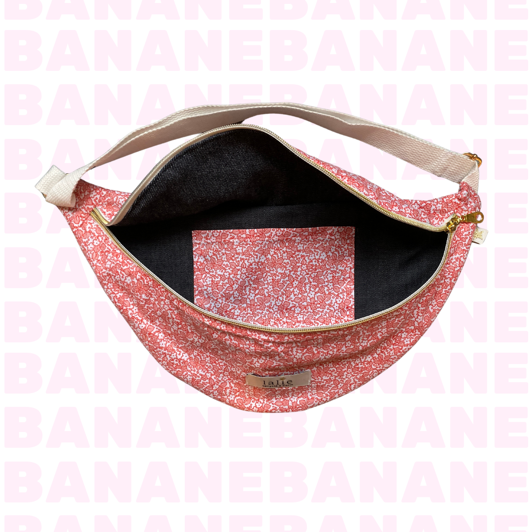 Banane_liberty_corail_dore_ouvert_lalieparis_upcycling_98d3ca87