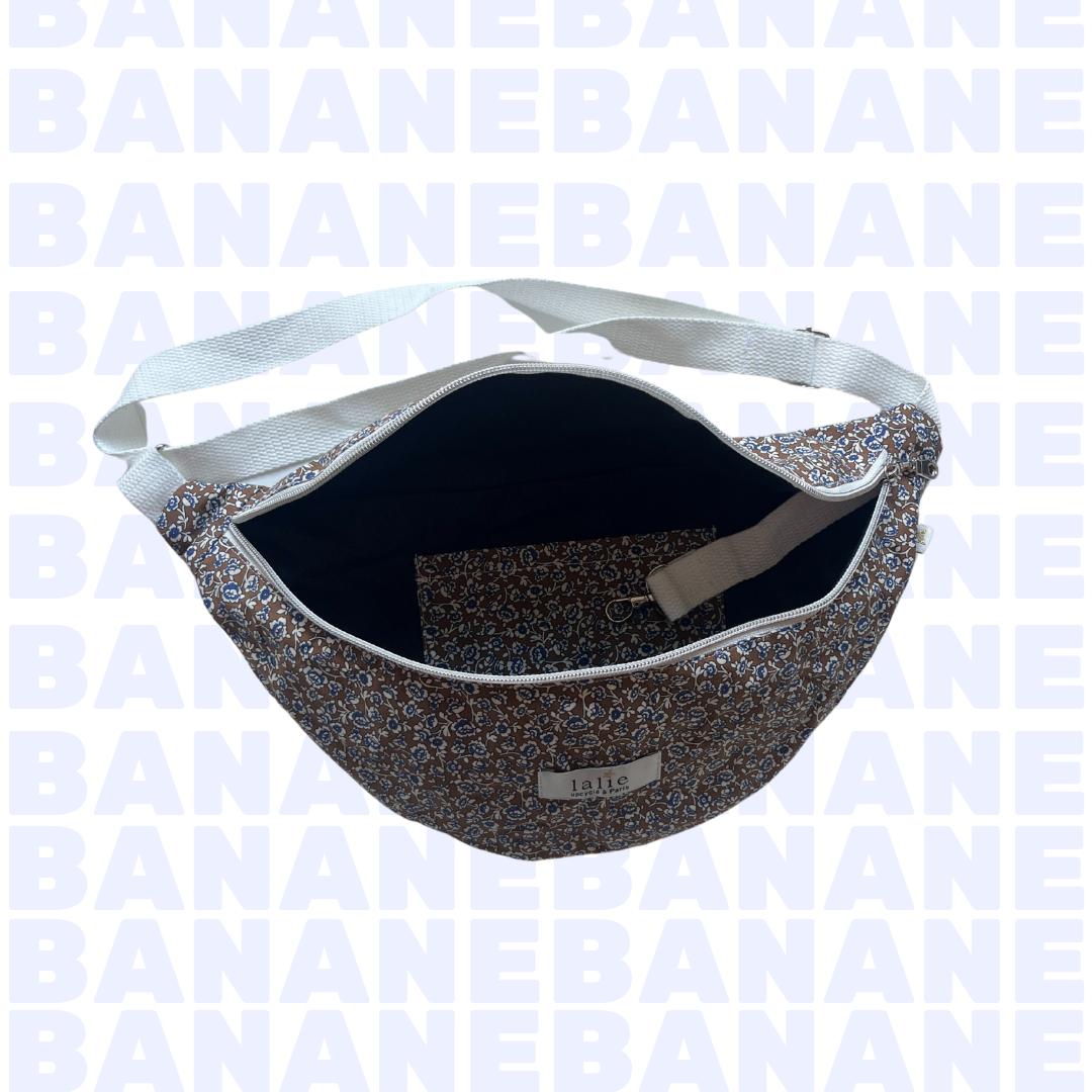 Banane_liberty_taupe_APC_ouvert_lalieparis_upcycling