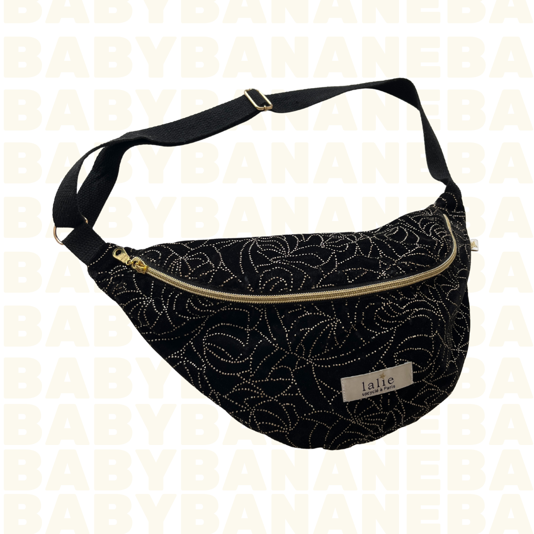 Banane Velours détails dorés